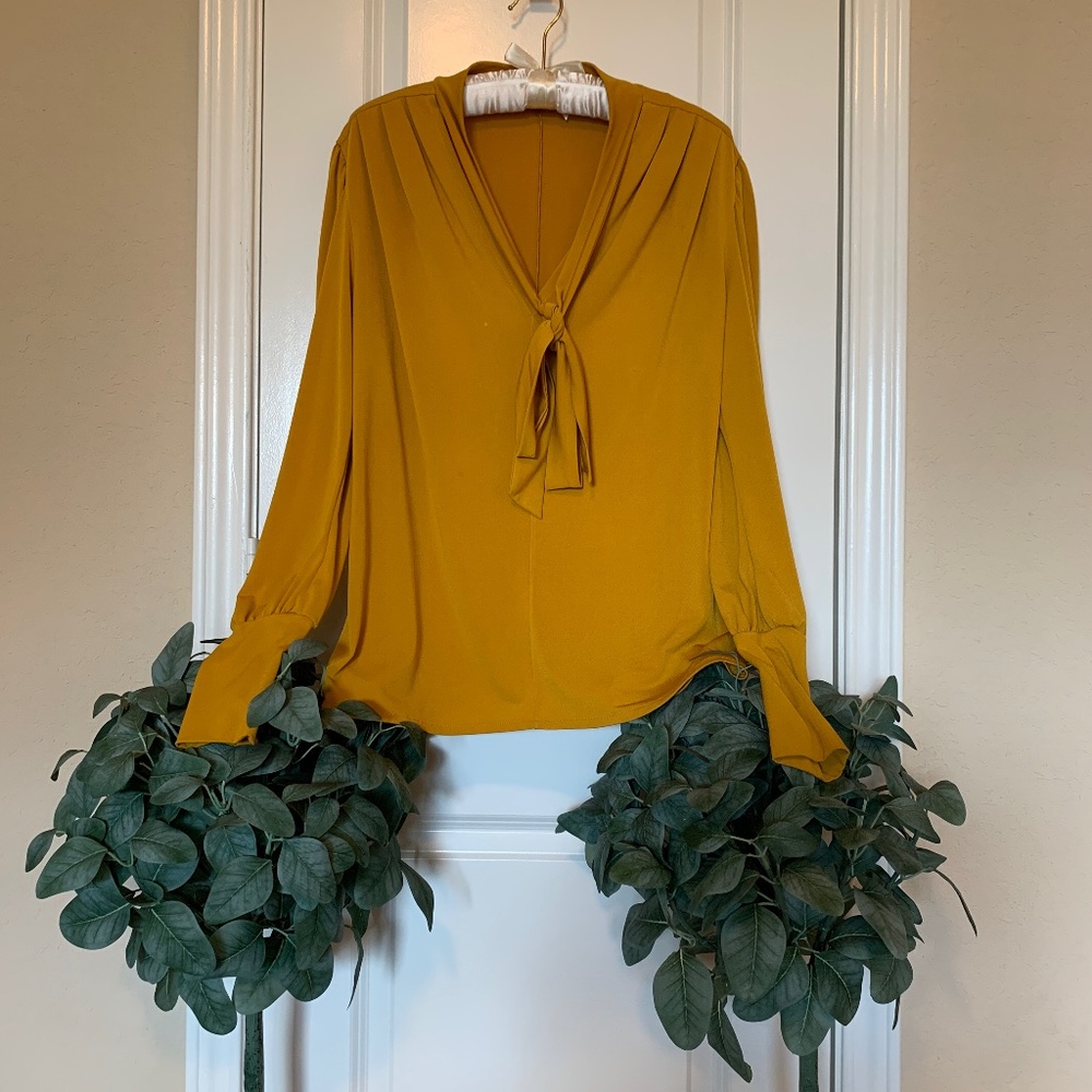 - Blouse with Bow Collar by Zara in medium size